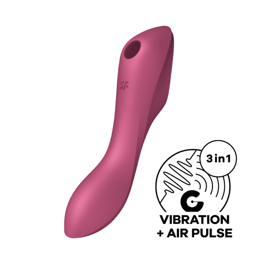 Satisfyer Curvy Trinity 3 Waterproof Silicone Clitoral Massager - G-Spot Vibrators