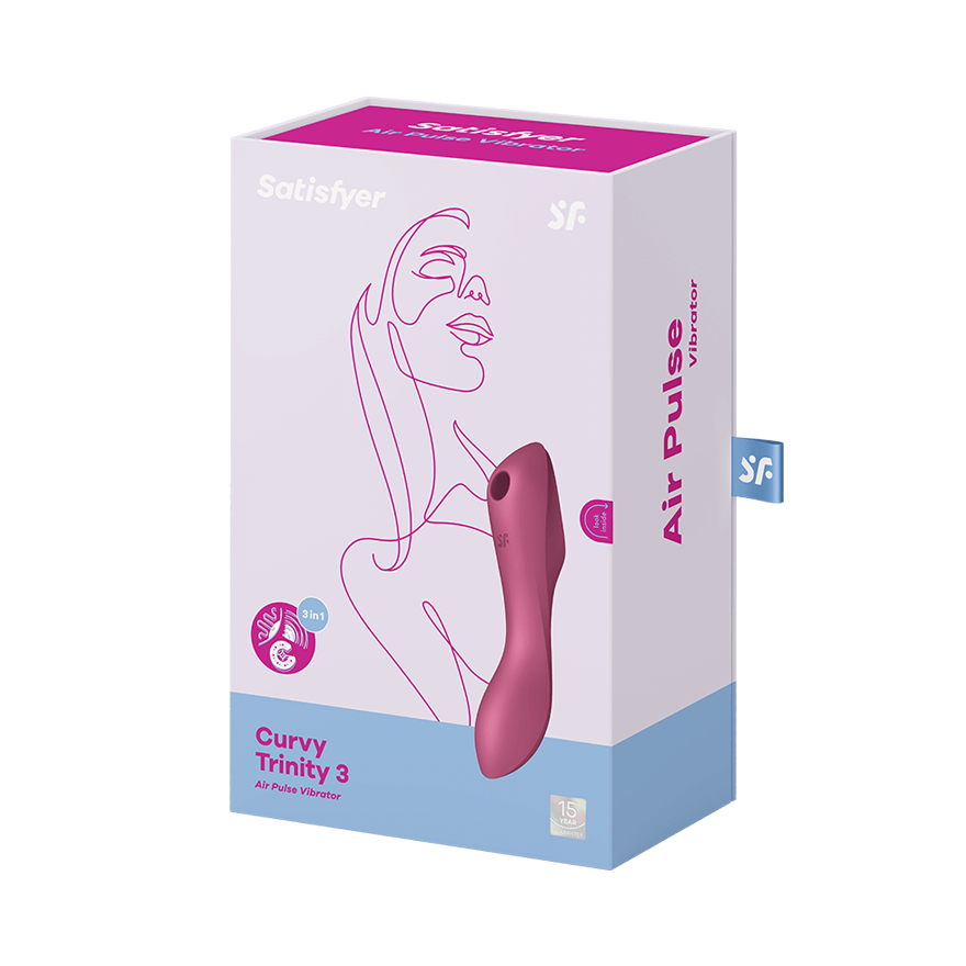 Satisfyer Curvy Trinity 3 Waterproof Silicone Clitoral Massager G-Spot Vibrators
