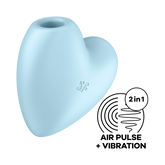 Satisfyer Cutie Heart 12 Functions USB Rechargeable Clitoral Vibrator Clit Ticklers and Pulsators