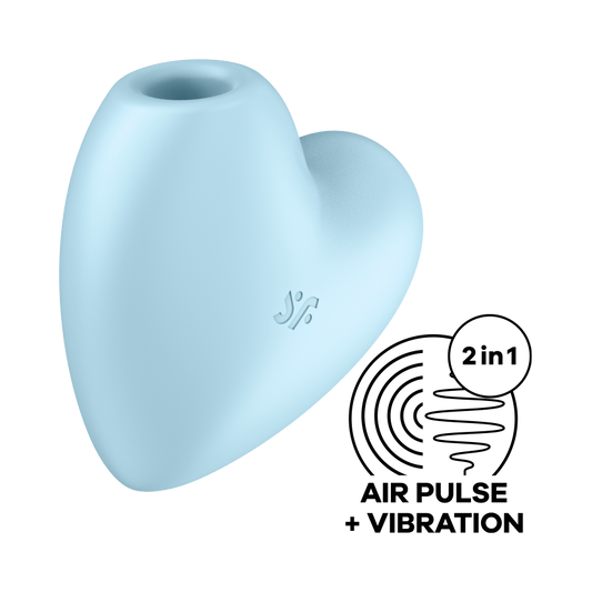 Satisfyer Cutie Heart 12 Functions USB Rechargeable Clitoral Vibrator - Clit Ticklers and Pulsators