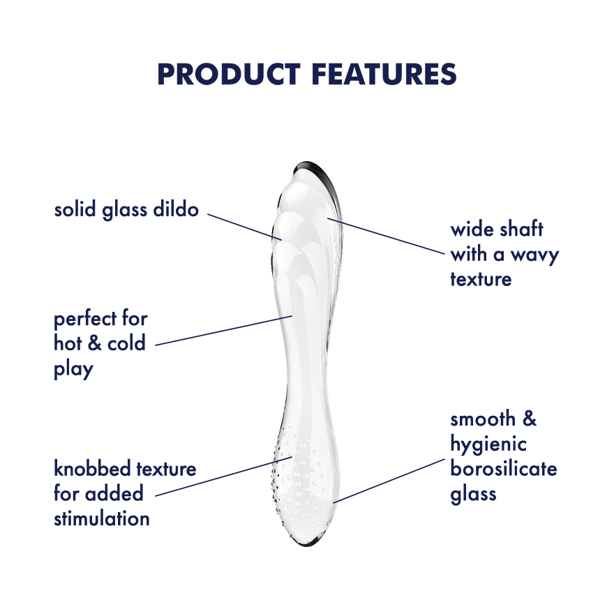 Satisfyer Dazzling Crystal 1 G Spot Glass Dildo Glass Sex Toys