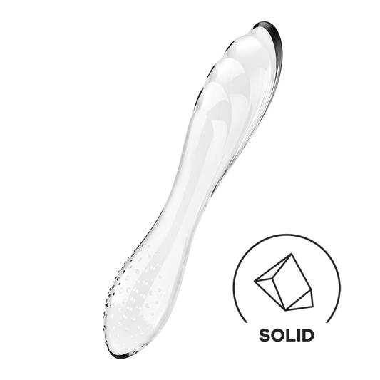 Satisfyer Dazzling Crystal 1 G Spot Glass Dildo {% if variant != 'Default Title' and variant != blank %} {% endif %} Glass Sex Toys