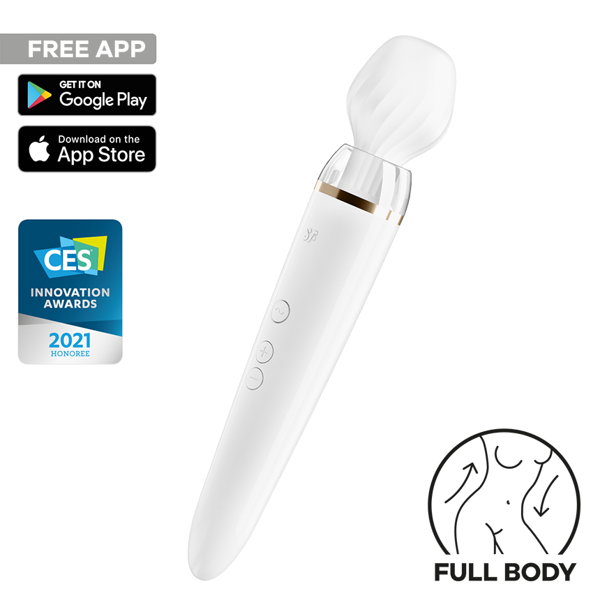 Satisfyer Double Wand-er App Controlled Body Wand Massager Body Wands