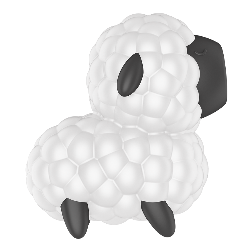 Satisfyer Dreamy Sheep Vibrating Air Pulse Stimulator Clit Ticklers and Pulsators