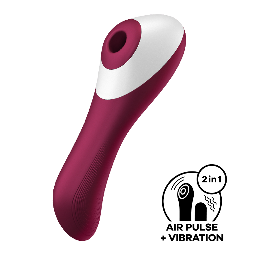 Satisfyer Dual Crush Air Pulse Clitoral and G Spot Vibrator Clit Ticklers and Pulsators