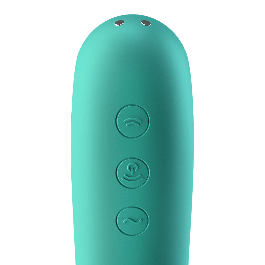 Satisfyer Dual Kiss Double Sided Air Pulse Clitoral Vibrator Clit Ticklers and Pulsators