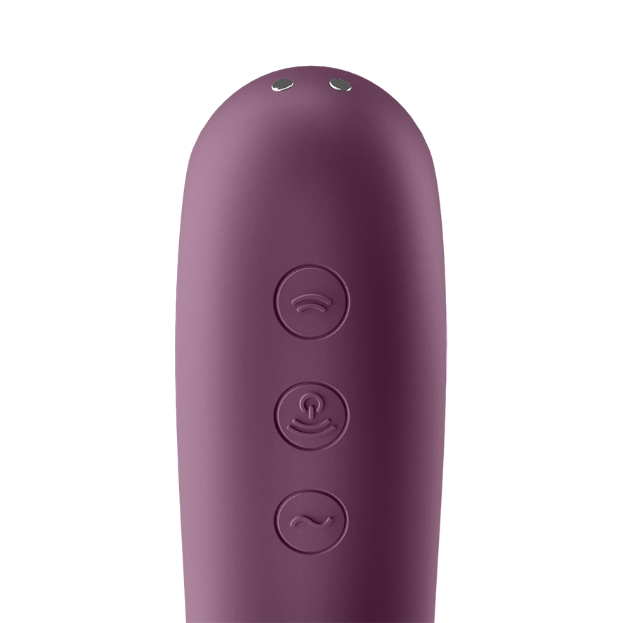 Satisfyer Dual Kiss Double Sided Air Pulse Clitoral Vibrator Clit Ticklers and Pulsators
