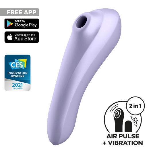 Satisfyer Dual Pleasure Air Pulse Clitoral and G Spot Vibrator - Clit Ticklers and Pulsators