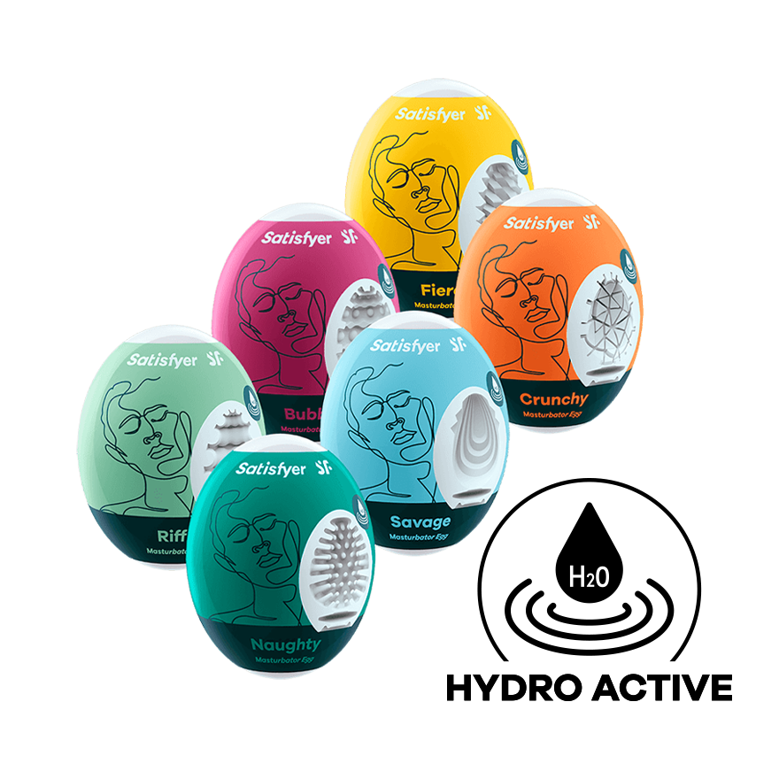 Satisfyer 6 Piece Mens Masturbator Eggs Set Love Eggs and Kegel Exercisers