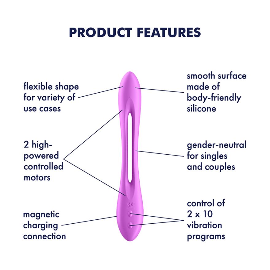 Satisfyer Elastic Joy Silicone Waterproof G Spot Massager G-Spot Vibrators