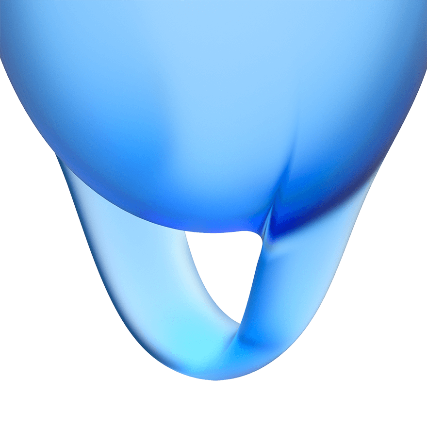 Satisfyer Feel Confident Silicone Menstrual Cups Set of 2 Dark Blue Menstrual Cups