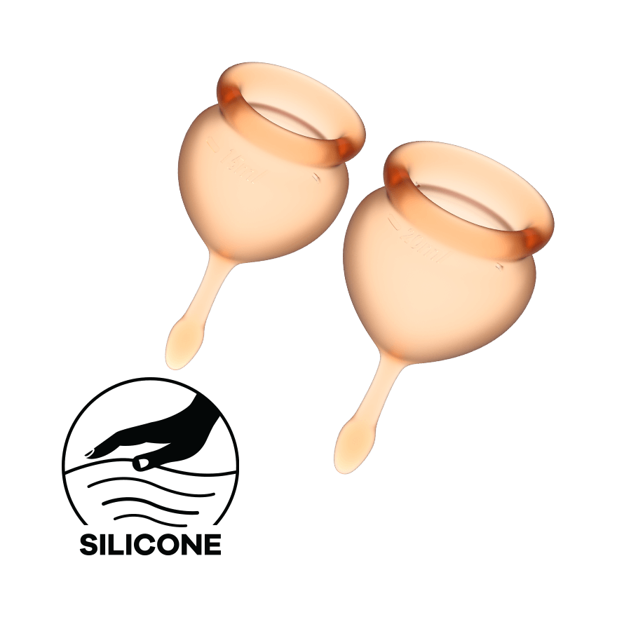 Satisfyer Feel Good Hygienic Silicone Menstrual Cups Condoms