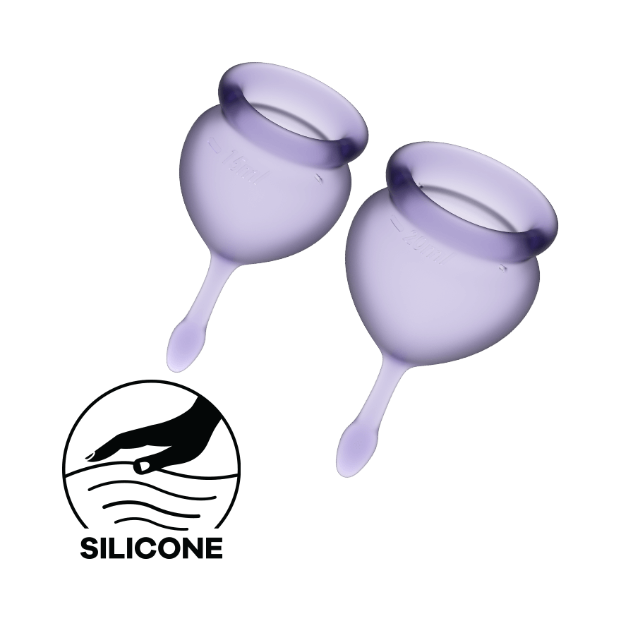 Satisfyer Feel Good Hygienic Silicone Menstrual Cups Condoms