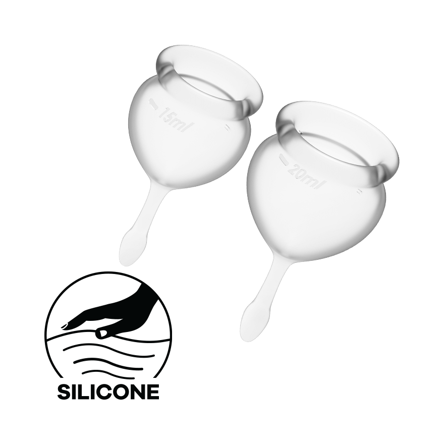Satisfyer Feel Good Hygienic Silicone Menstrual Cups Condoms