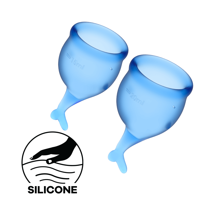 Satisfyer Feel Secure Medical Grade Silicone Menstrual Cups Condoms