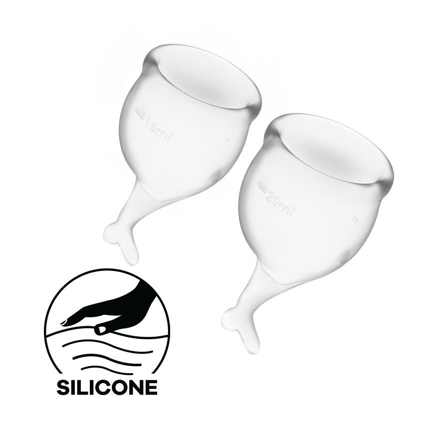 Satisfyer Feel Secure Medical Grade Silicone Menstrual Cups Condoms