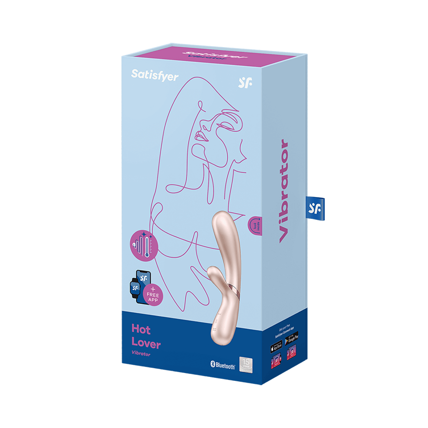 Satisfyer Hot Lover Rabbit Shape Clitoral and G Spot Massager Finger and Tongue Vibrators
