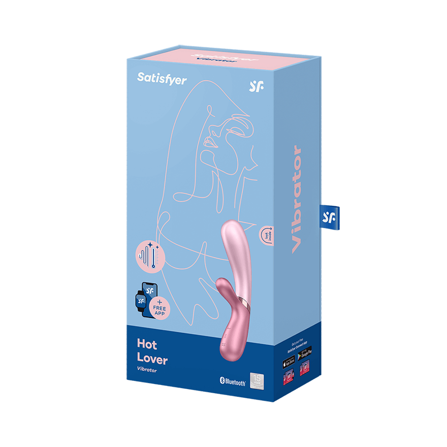 Satisfyer Hot Lover Rabbit Shape Clitoral and G Spot Massager Finger and Tongue Vibrators