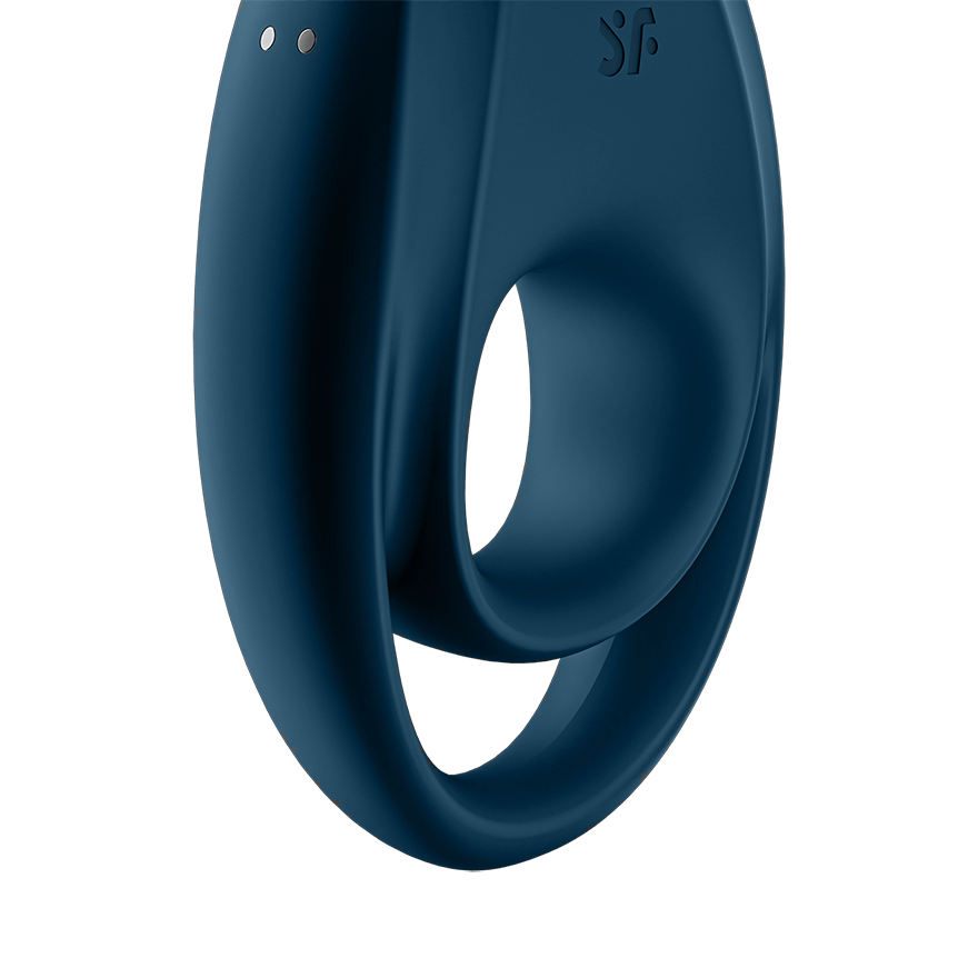Satisfyer Incredible Duo 12 Functions Vibrating Cock Ring Deep Blue Vibrating Cock Rings