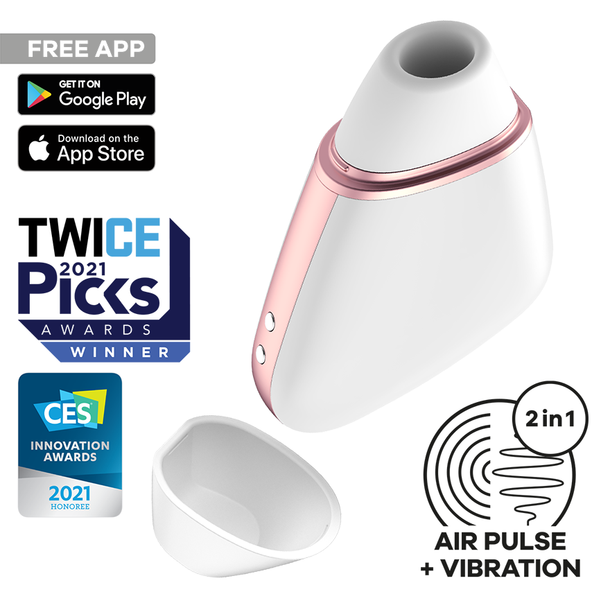 Satisfyer Love Triangle App Controlled Air Pulse Clitoral Massager Remote Control Vibrators