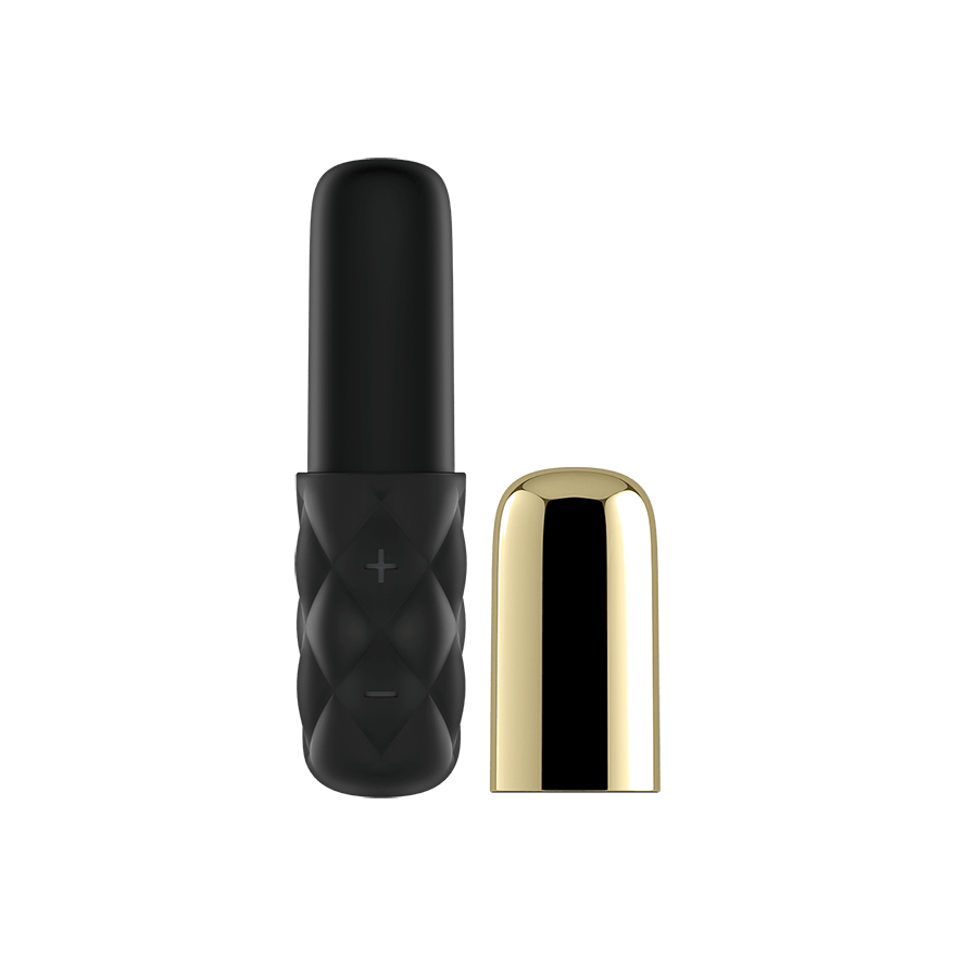 Satisfyer Mini Sparking Darling USB Rechargeable Mini Bullet Vibrator Gold/Black Bullet Vibrators