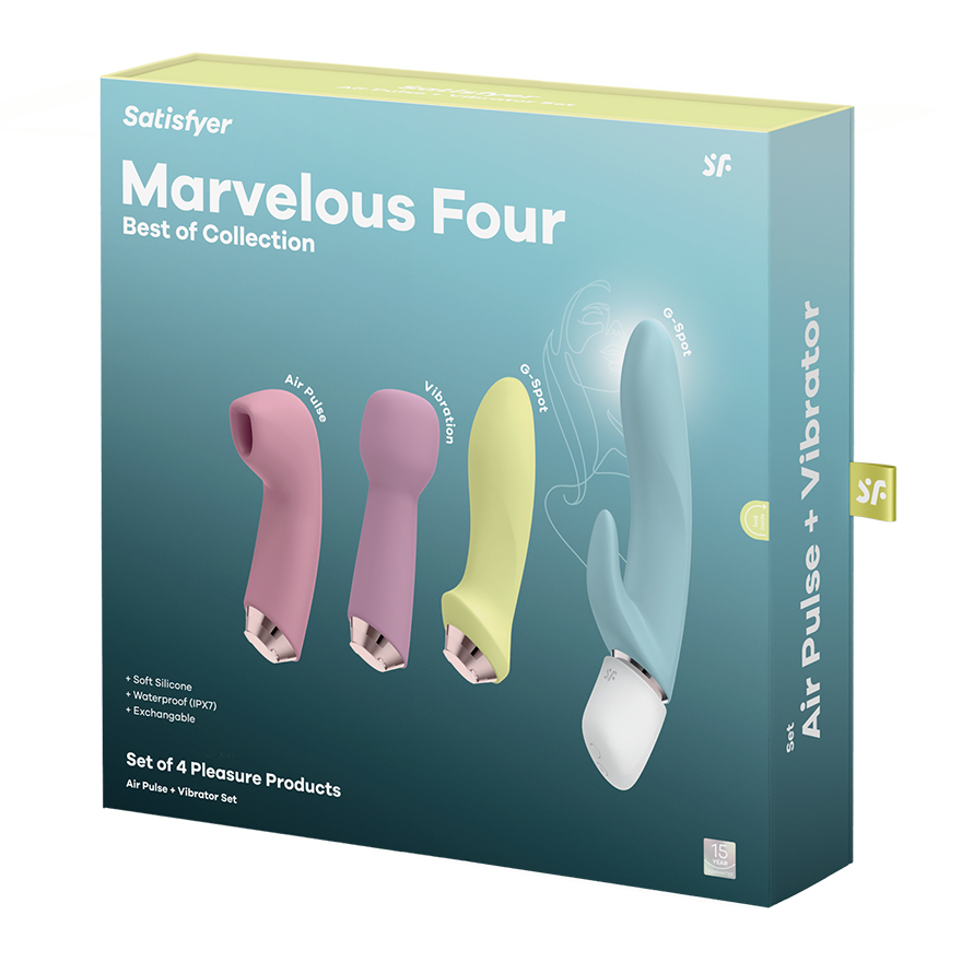 Satisfyer Marvelous Four Silicone Adult Vibrator Set Rabbit Vibrators