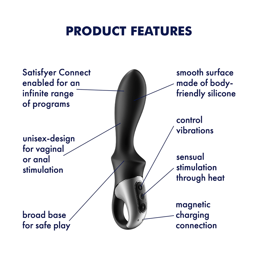 Satisfyer Heat Climax App Controlled Multi Functions G Spot Massager G-Spot Vibrators