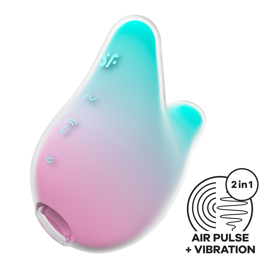 Satisfyer Mermaid USB Rechargeable Clitoral Vibrator Clit Ticklers and Pulsators