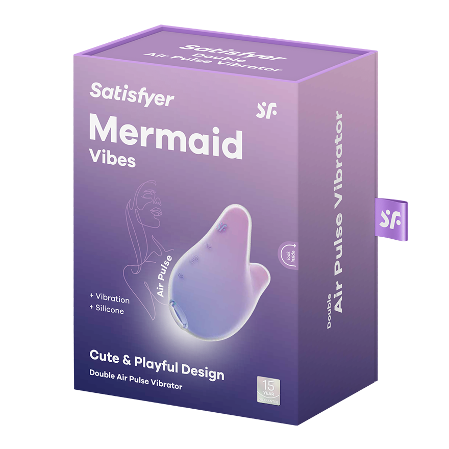 Satisfyer Mermaid USB Rechargeable Clitoral Vibrator Clit Ticklers and Pulsators