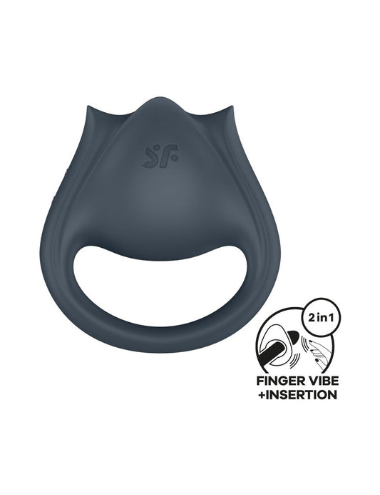 Satisfyer Perfect Pair 2 Finger Vibrator With Penis Ring - Finger and Tongue Vibrators