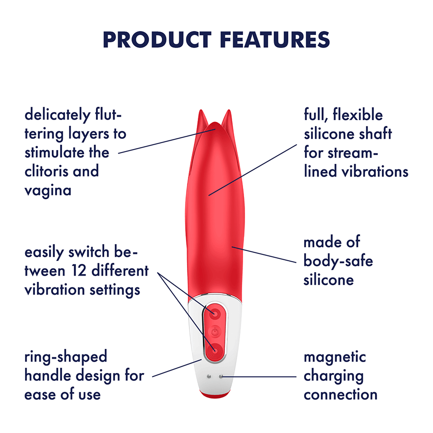 Satisfyer Power Flower USB Rechargeable Clitoral Vibrator G-Spot Vibrators