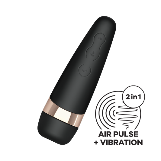 Satisfyer Pro 3 Air Pulse Stimulator With Vibration - G-Spot Vibrators