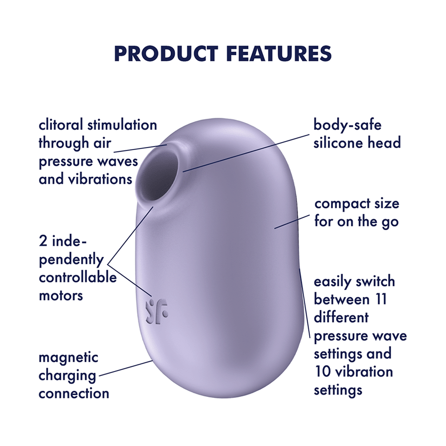 Satisfyer Pro To Go 2 Air Pulse Clitoral Massager Clit Ticklers and Pulsators