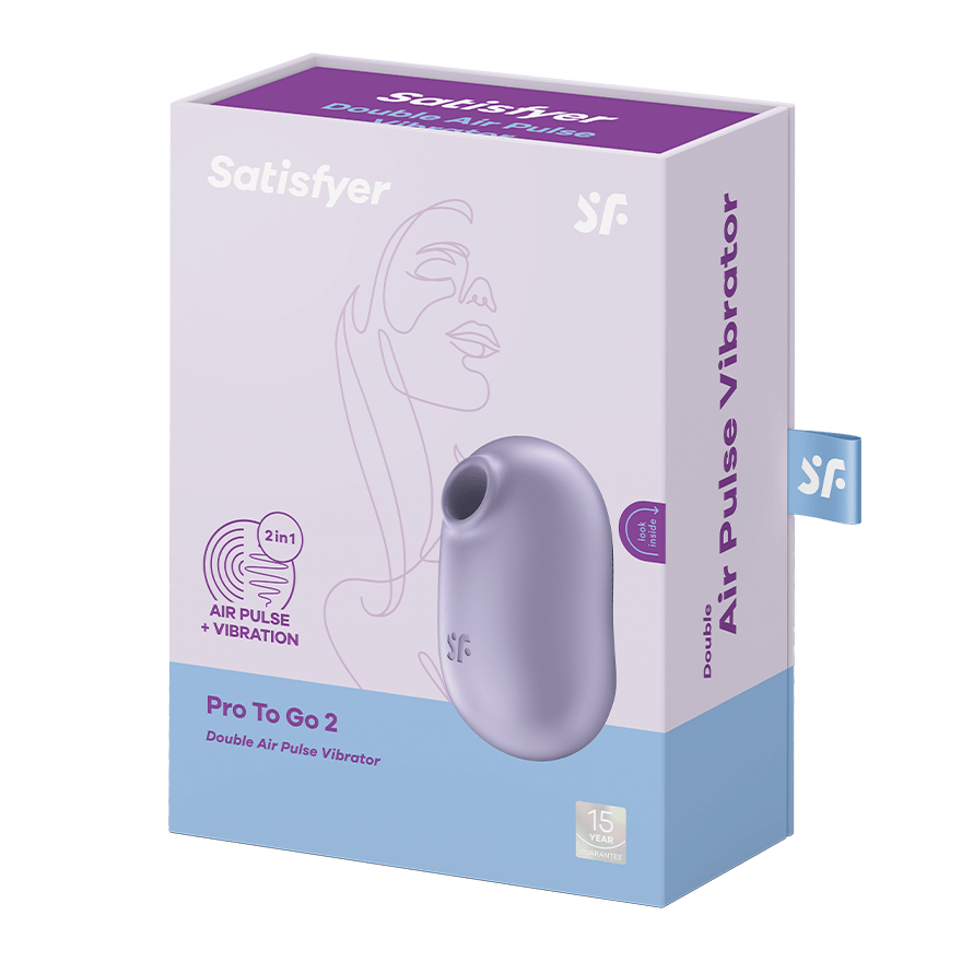 Satisfyer Pro To Go 2 Air Pulse Clitoral Massager Clit Ticklers and Pulsators