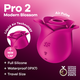 Satisfyer Pro 2 Modern Blossom Silicone Clitoral Massager Clit Ticklers and Pulsators