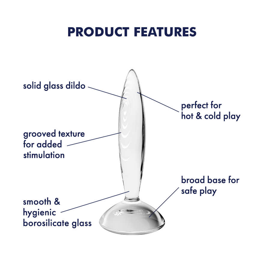 Satisfyer Sparkling Crystal Glass Butt Plug Glass Sex Toys