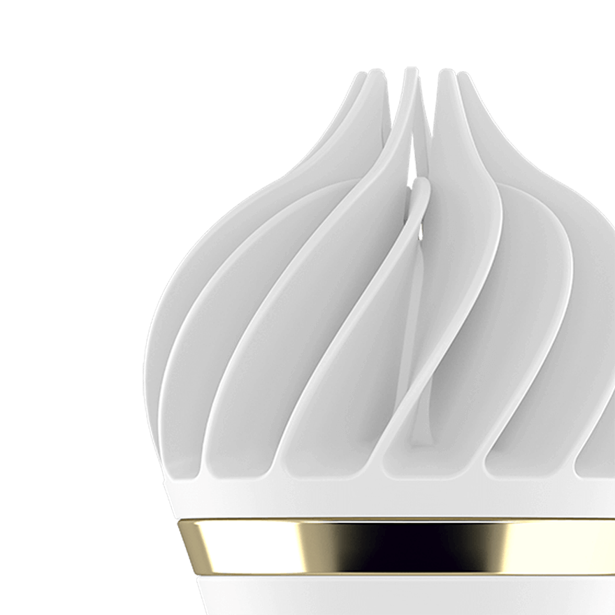 Satisfyer Sweet Treat Lay On Clitoral Vibrator White/Gold Clit Ticklers and Pulsators