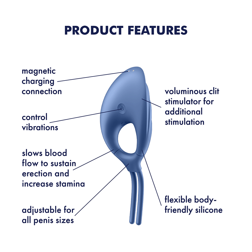 Satisfyer Swordsman Adjustable Lasso Cock Ring Ball and Cock Toys
