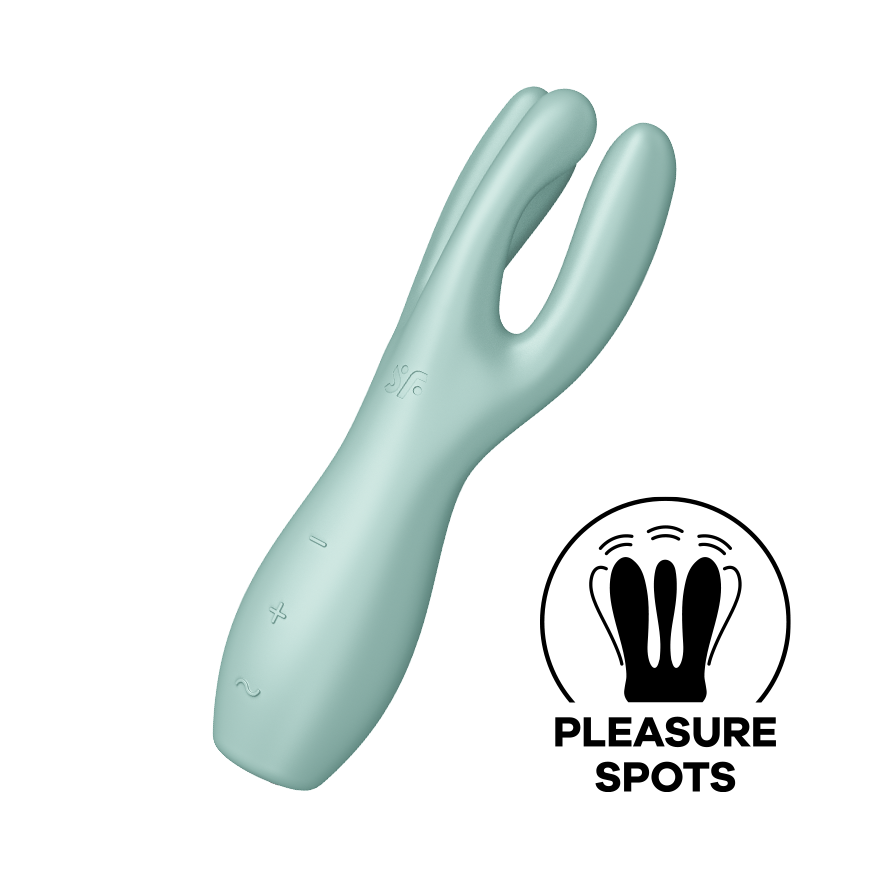 Satisfyer Threesome 3 Layon 3 Motors Clitoral Vibrator Clit Ticklers and Pulsators