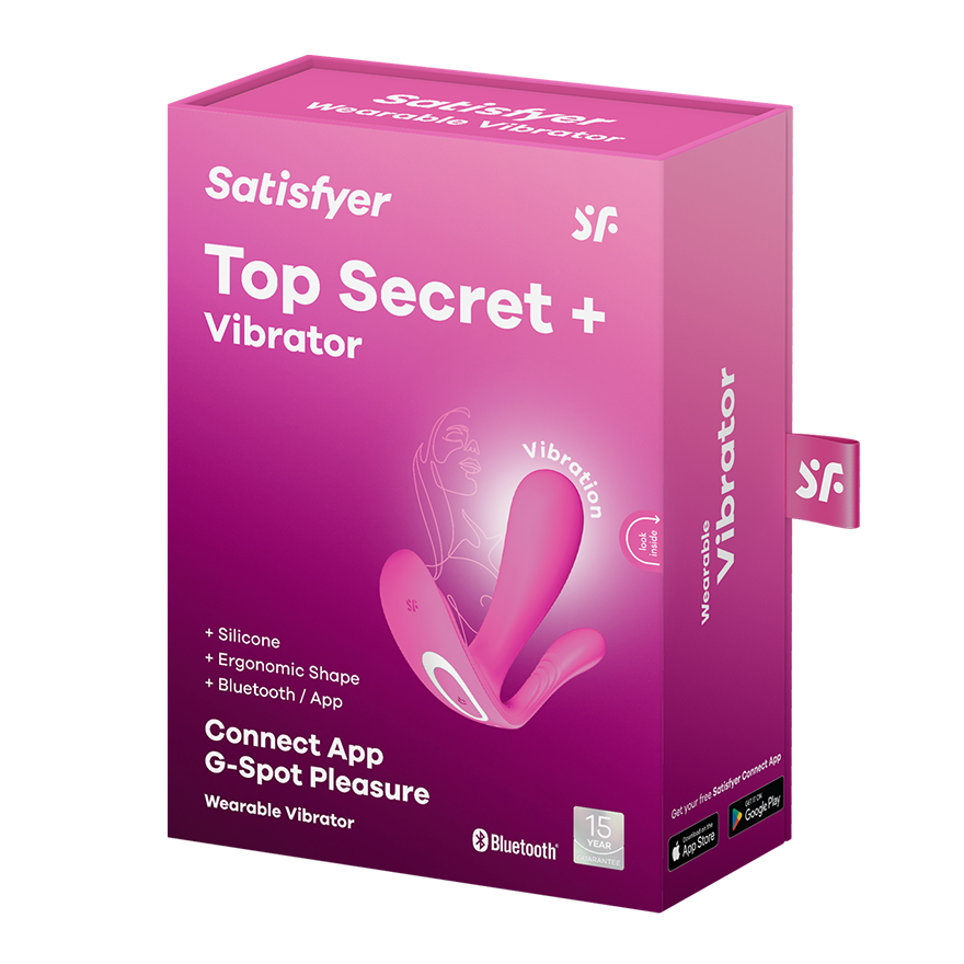 Satisfyer Top Secret + App Connect Sensual G Spot Vibrator Love Eggs and Kegel Exercisers