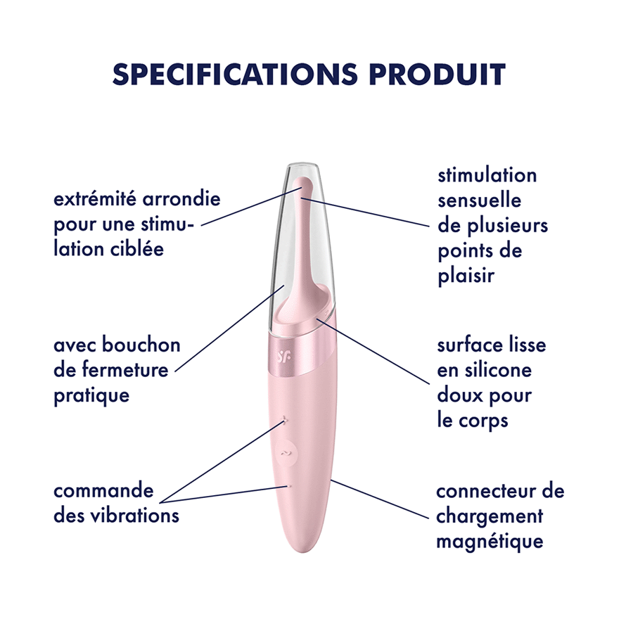 Satisfyer Twirling Delight 40 Functions Clitoral Massager Remote Control Vibrators