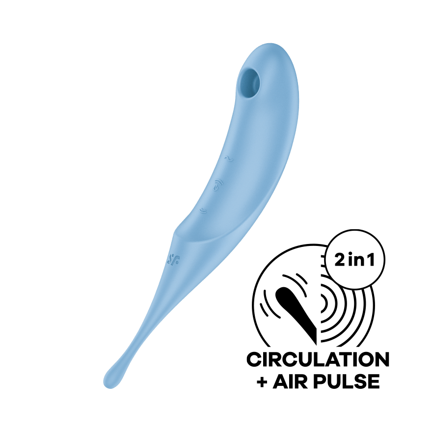 Satisfyer Twirling Pro Hybrid Air Pulse G Spot Vibrator Clit Ticklers and Pulsators