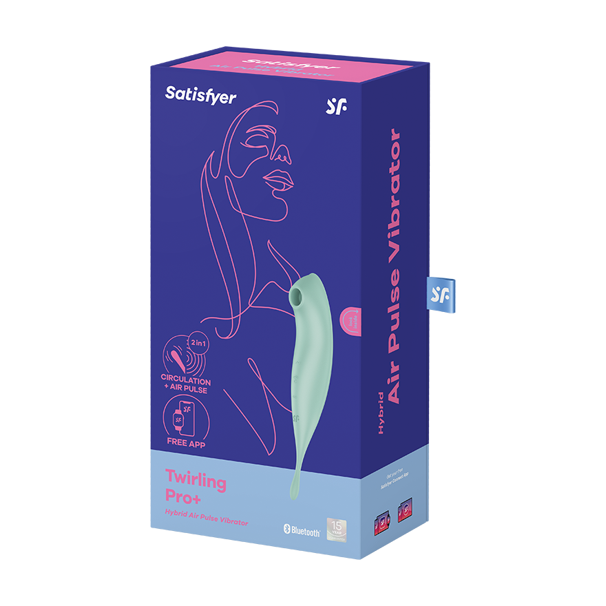 Satisfyer Twirling Pro+ App Controlled G Spot Massager Remote Control Vibrators