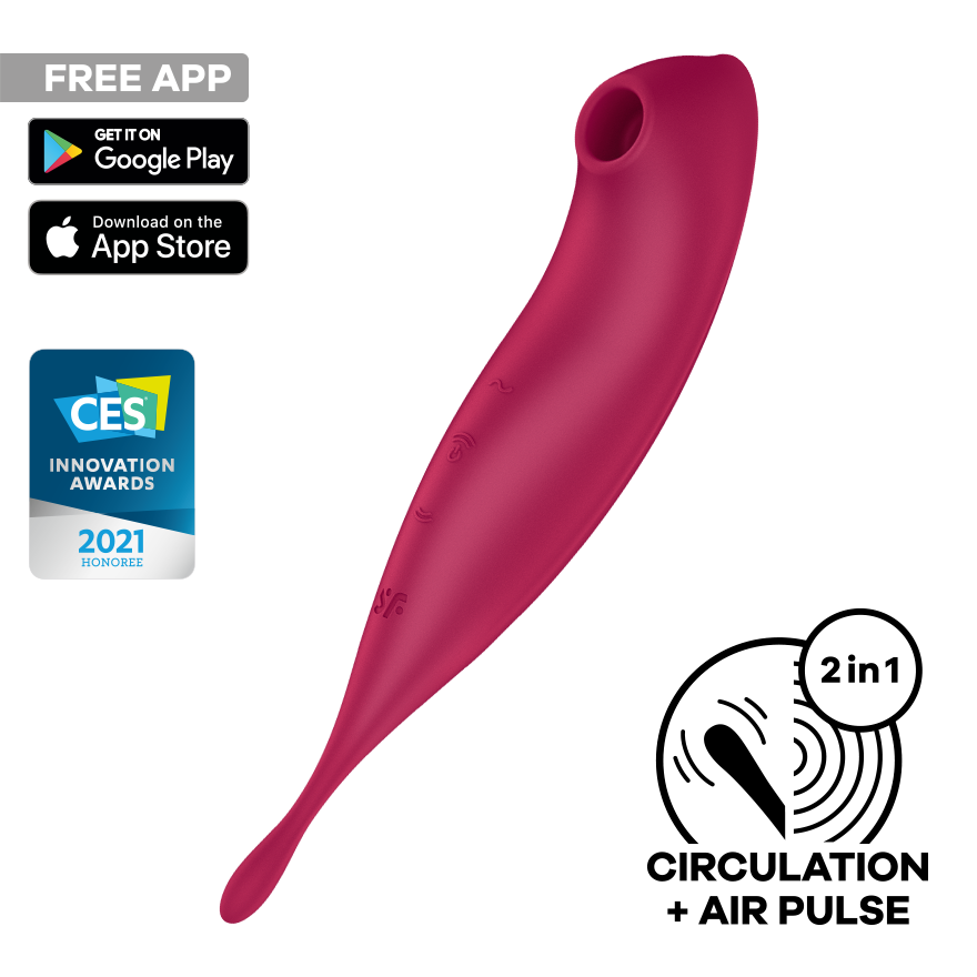 Satisfyer Twirling Pro+ App Controlled G Spot Massager Remote Control Vibrators