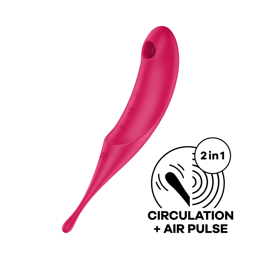 Satisfyer Twirling Pro Hybrid Air Pulse G Spot Vibrator Clit Ticklers and Pulsators