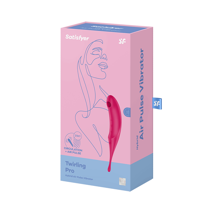 Satisfyer Twirling Pro Hybrid Air Pulse G Spot Vibrator Clit Ticklers and Pulsators