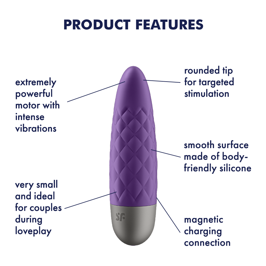 Satisfyer Ultra Power Bullet 5 Powerful Clitoral Vibrator Bullet Vibrators