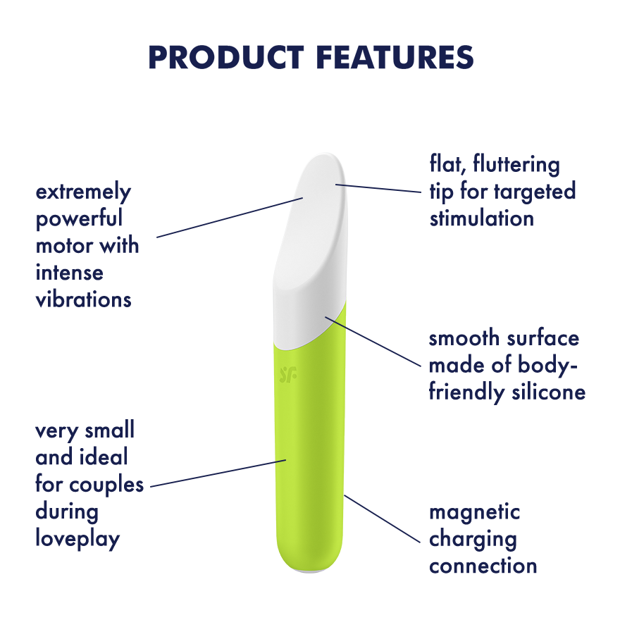 Satisfyer Ultra Power Bullet 7 Intense Vibrating Clitoral Massager Anal Vibrators