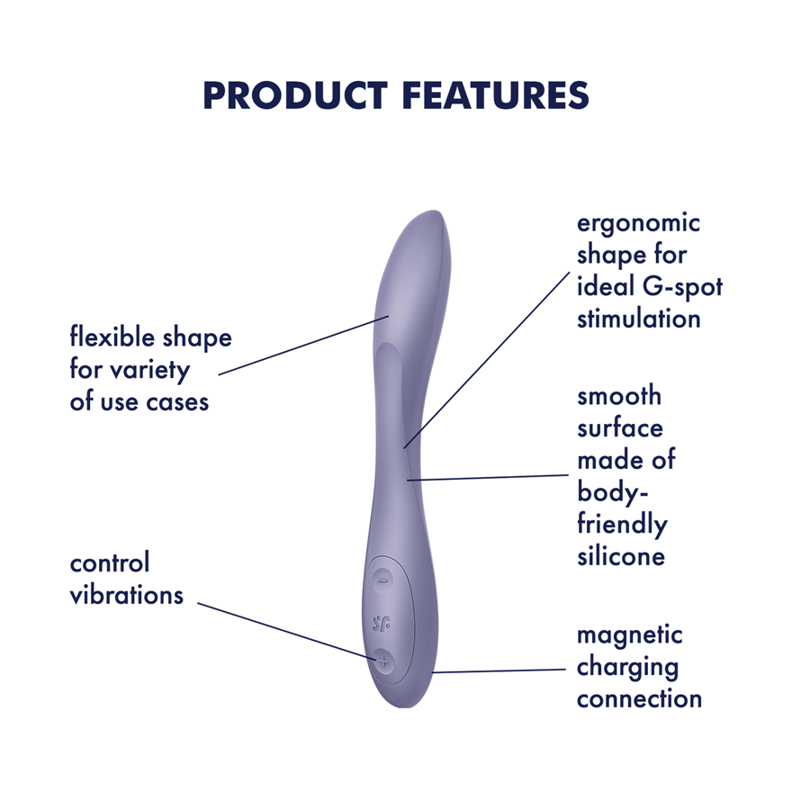 Satisfyer Flex 2 Bendable 12 Functions G Spot Vibrator G-Spot Vibrators