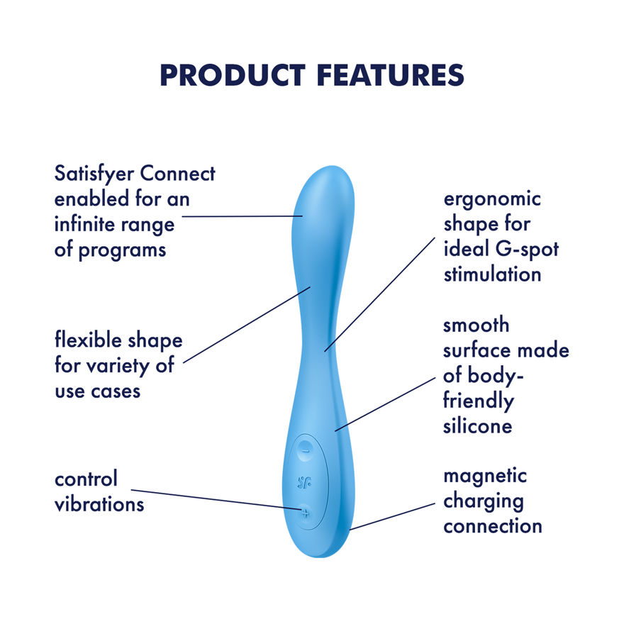 Satisfyer G Spot Flex 4 App Controlled Adult Vibrator Remote Control Vibrators